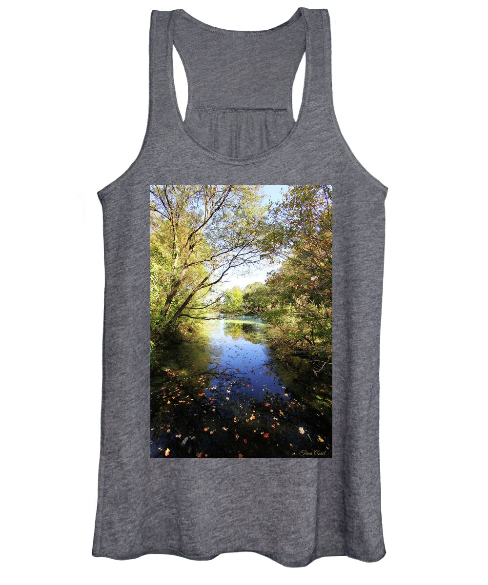 Landscape Women's Tank Top featuring the photograph A Peaceful Afternoon by Trina Ansel