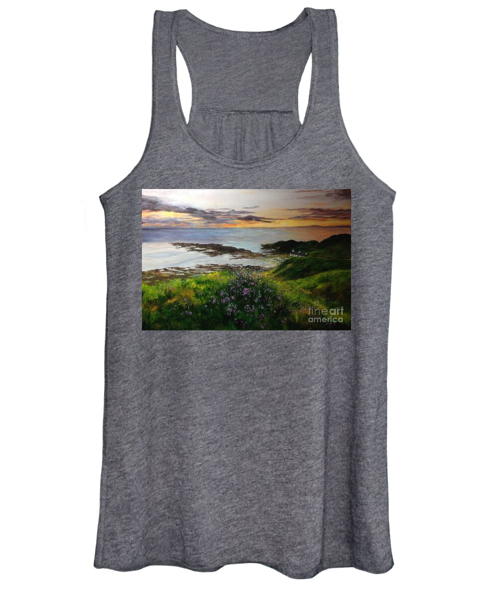 Landscape Women's Tank Top featuring the painting A Special Place ... by Lizzy Forrester