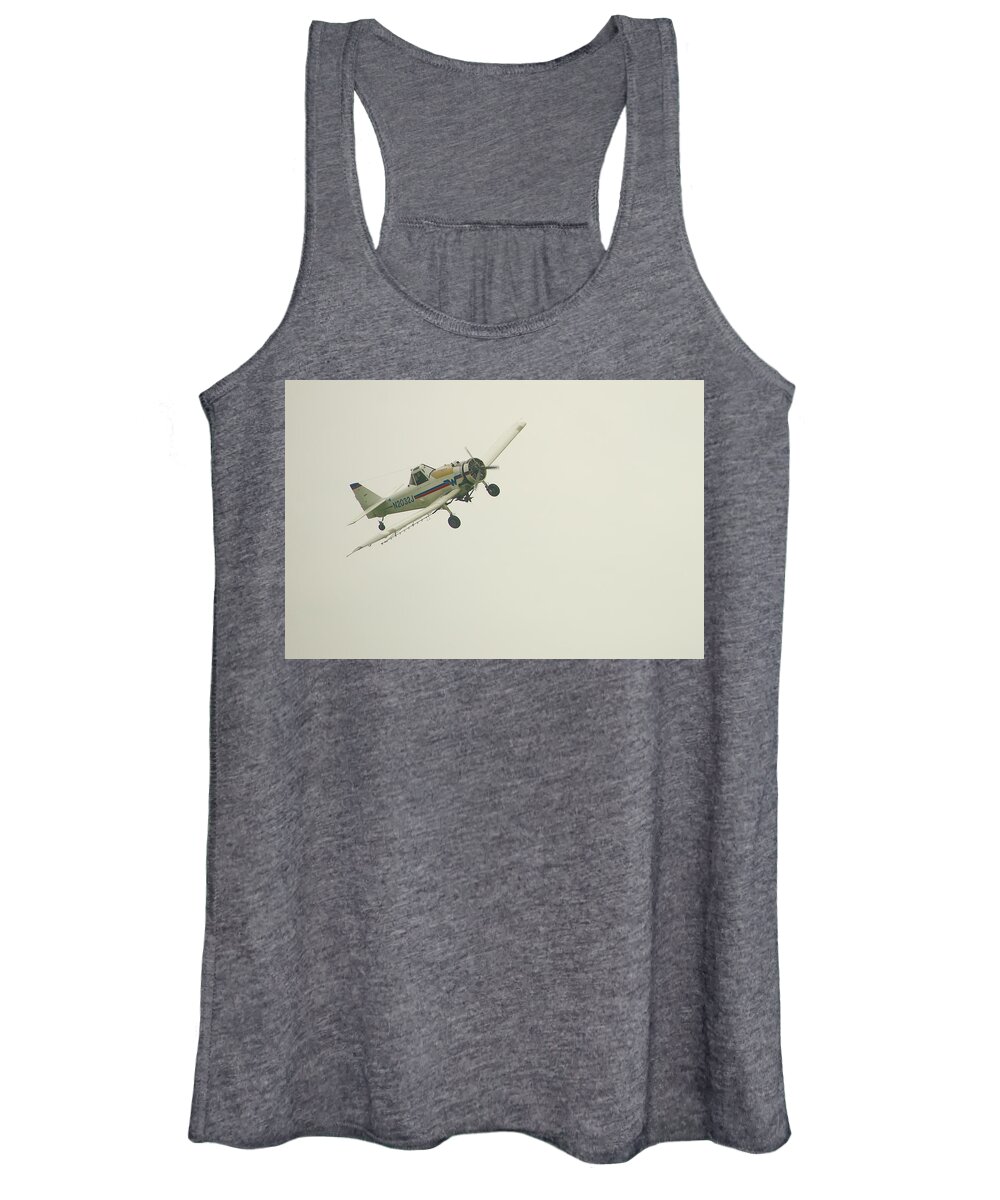 Airplane Women's Tank Top featuring the photograph Above Worthington by Troy Stapek