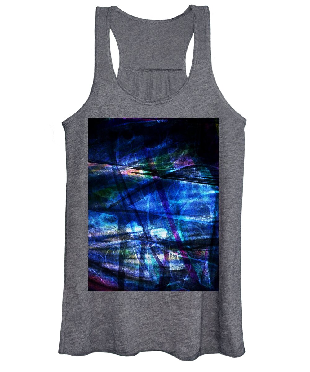 Katerina Stamatelos Women's Tank Top featuring the painting Abstract-20a by Katerina Stamatelos