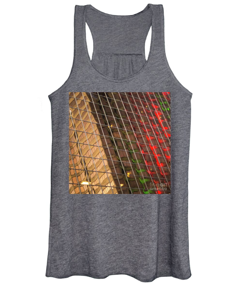 Abstract Reflection Michael Tidwell San Antonio Women's Tank Top featuring the photograph Abstract Reflection by Michael Tidwell