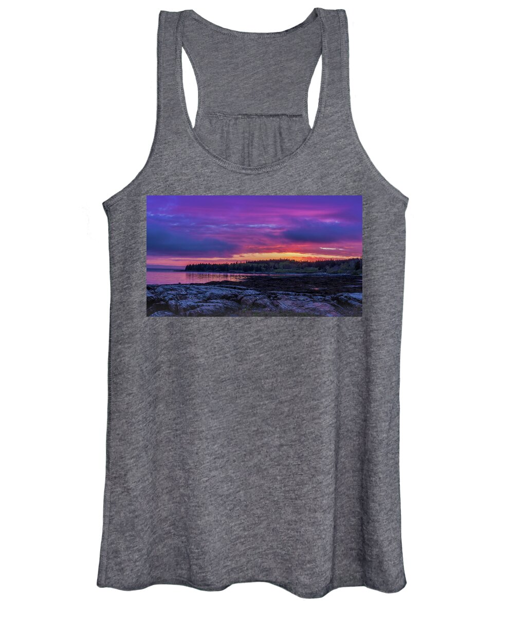Mount Desert Island Women's Tank Top featuring the photograph Acadian Nights by Holly Ross