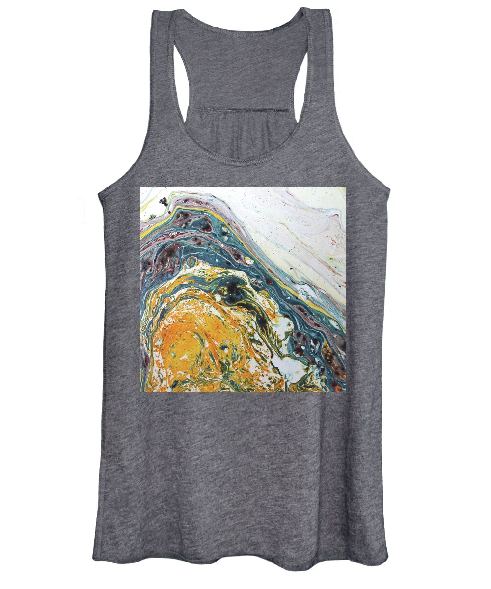 Agate Women's Tank Top featuring the painting Agate by Lisa Lipsett