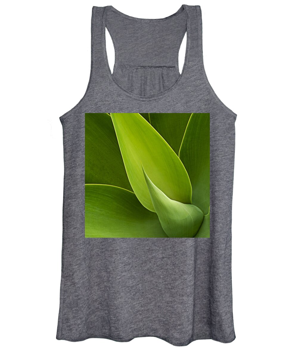 Green Women's Tank Top featuring the photograph Agave by Heiko Koehrer-Wagner