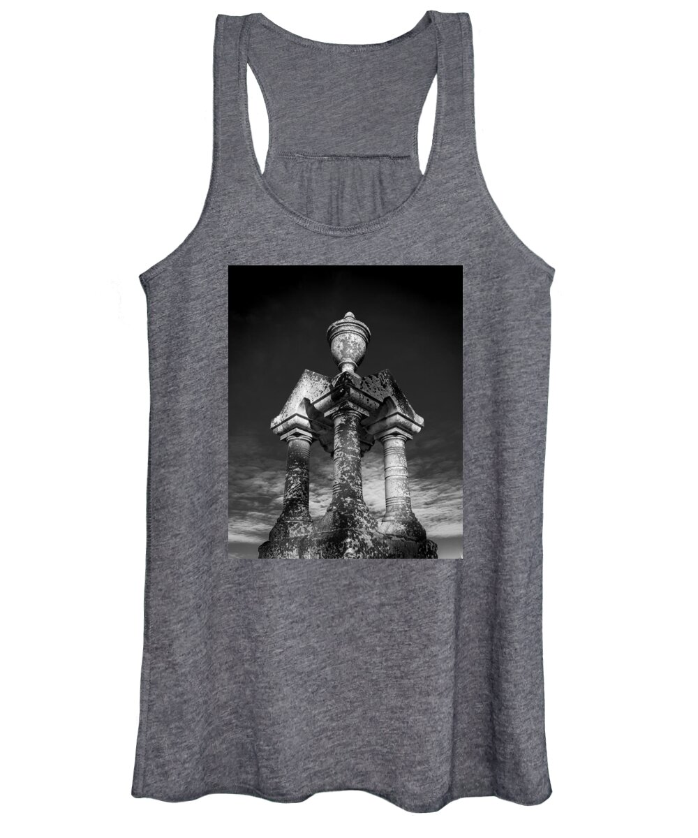 Stone Women's Tank Top featuring the photograph Aged Stone and Sky by Robert McKay Jones