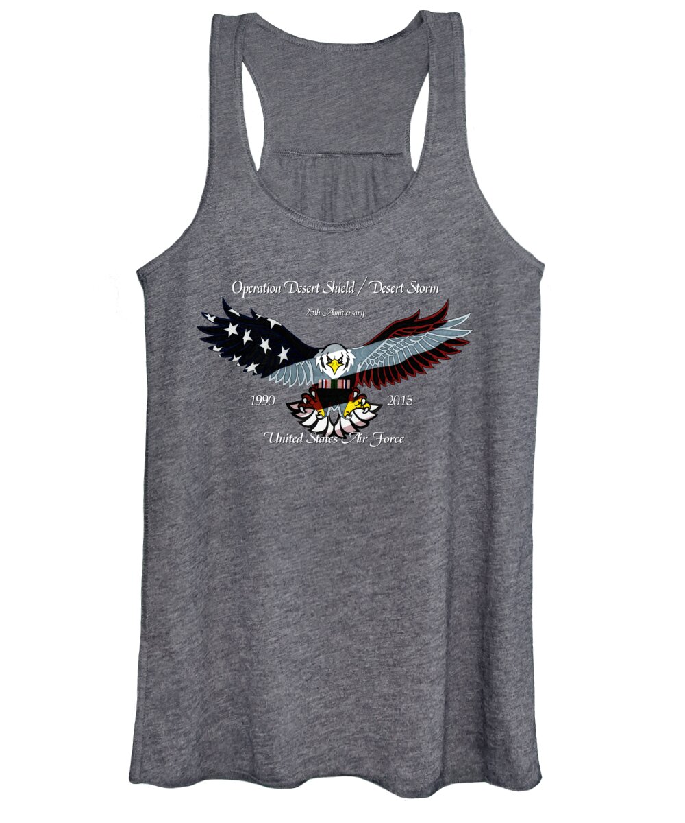 United Women's Tank Top featuring the drawing Air Force Desert Storm by Bill Richards