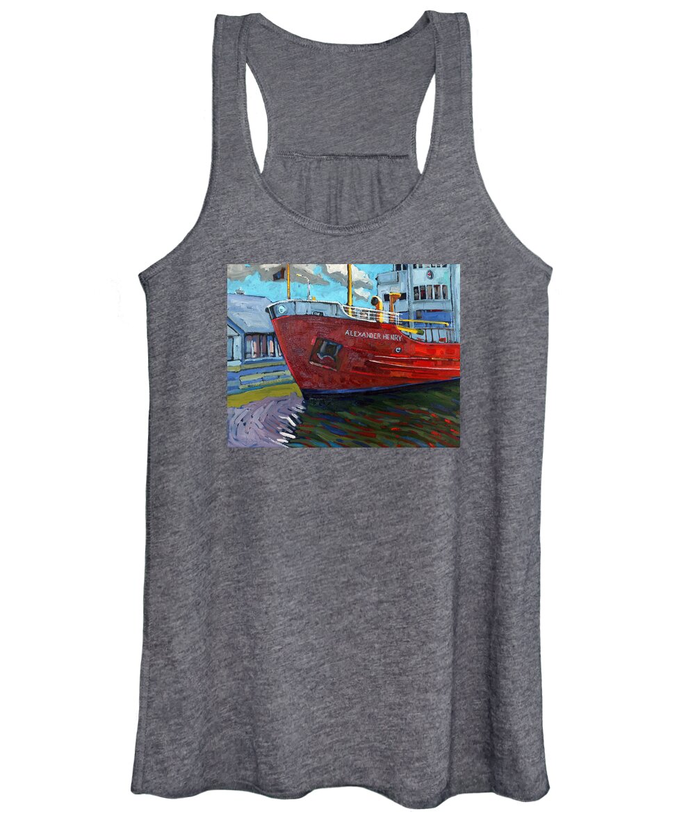 Alexander Women's Tank Top featuring the painting Alexander Henry by Phil Chadwick