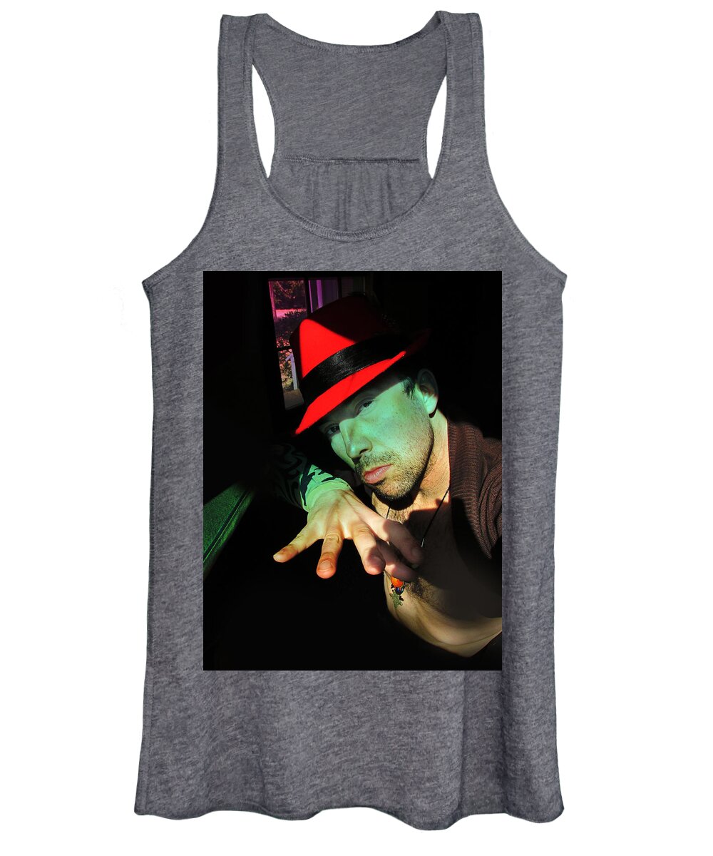  Women's Tank Top featuring the photograph Alien Hat by John Gholson