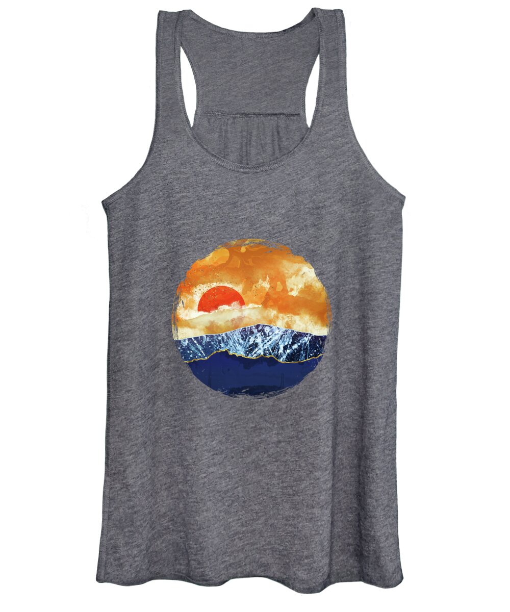 Amber Women's Tank Top featuring the digital art Amber Dusk by Katherine Smit