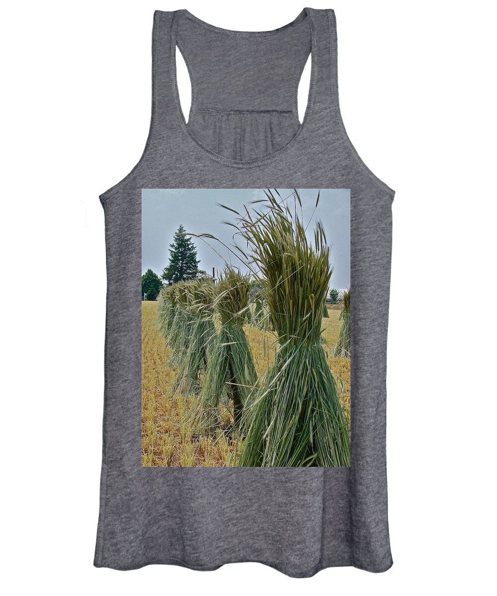 Harvest Women's Tank Top featuring the photograph Amish Harvest by Diana Hatcher