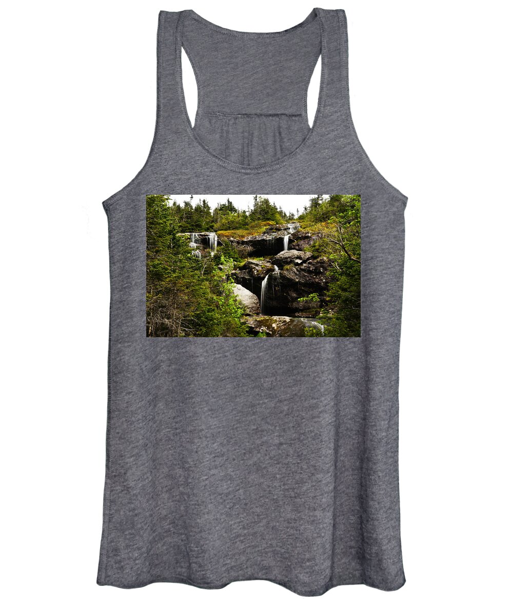 Monroe Women's Tank Top featuring the photograph Ammonoosuc Falls by Rockybranch Dreams