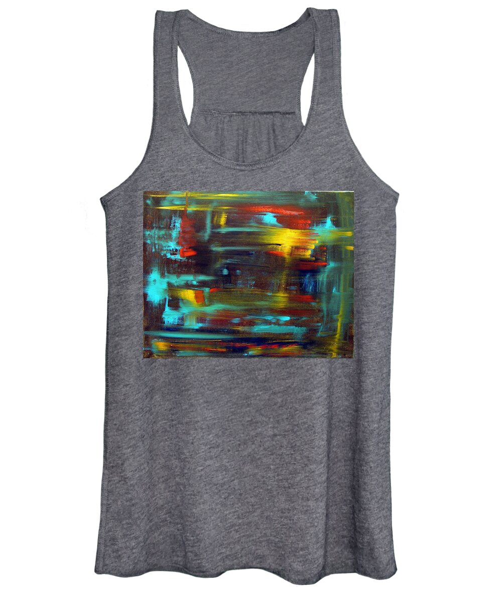 Original Women's Tank Top featuring the painting An Abstract Thought by Jack Diamond