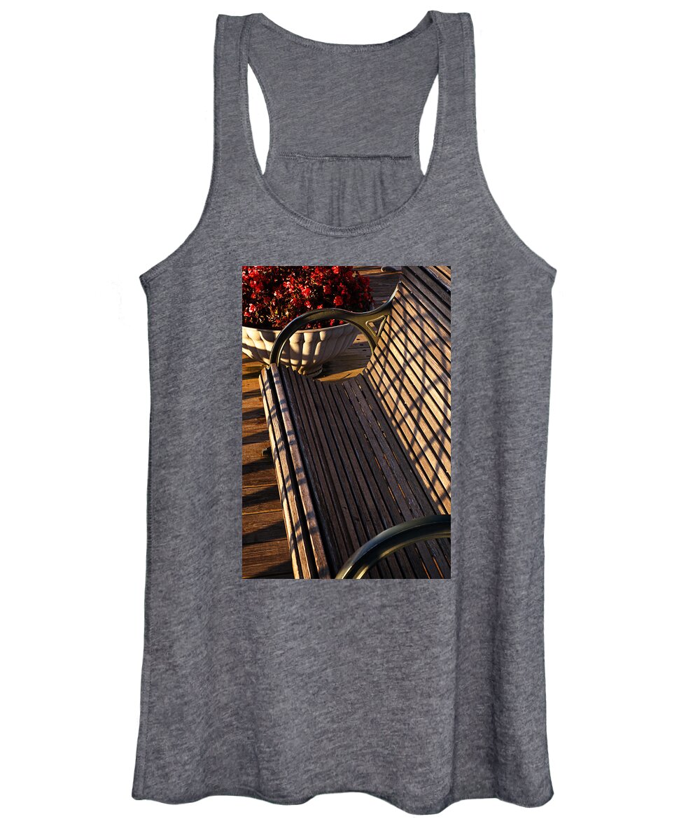 Bench Women's Tank Top featuring the photograph An Invitation to Rest by George Taylor