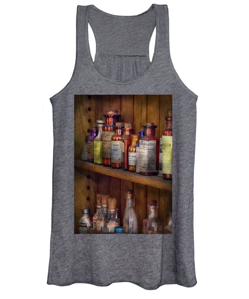 Suburbanscenes Women's Tank Top featuring the photograph Apothecary - Inside the Medicine Cabinet by Mike Savad