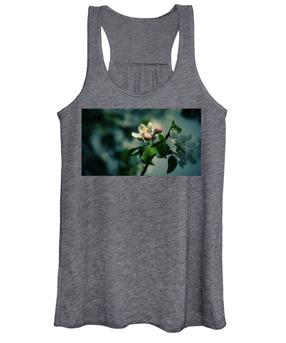 Nature Women's Tank Top featuring the photograph Apple Blossom by Andreas Levi