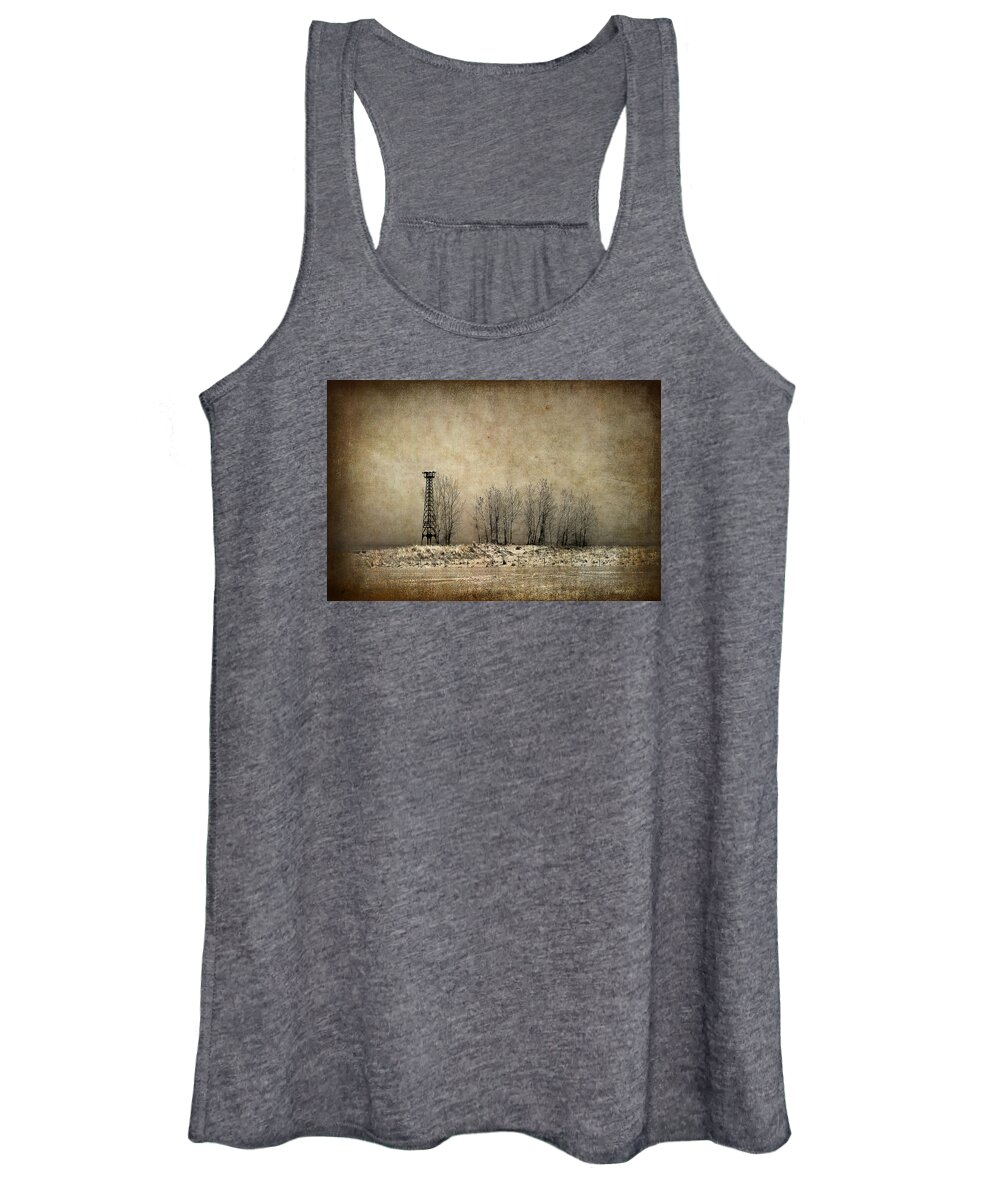 Chicago Women's Tank Top featuring the photograph Art on the beach by Milena Ilieva