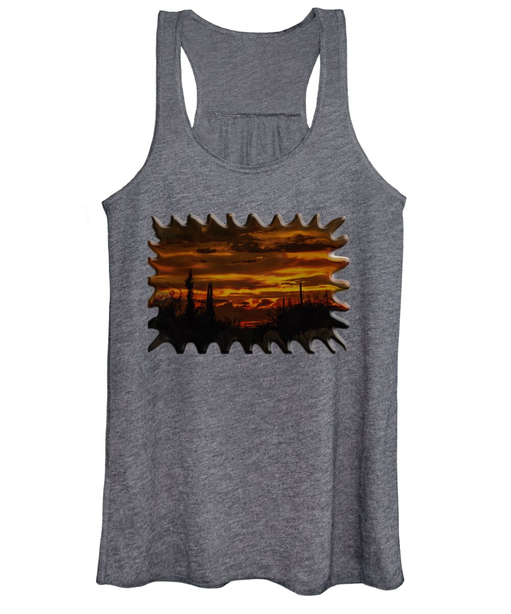 Mark Myhaver Women's Tank Top featuring the photograph Sunset No.16 by Mark Myhaver
