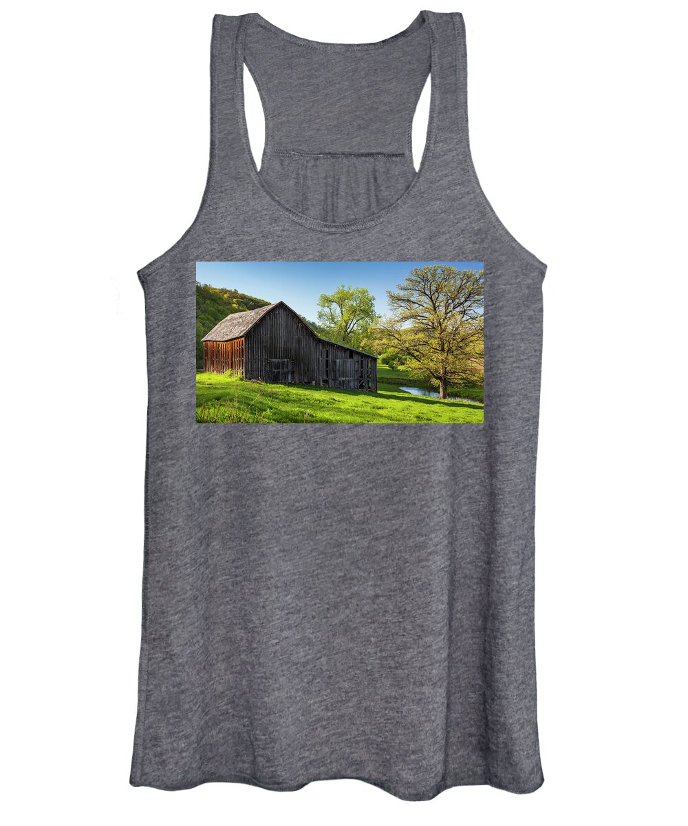 5dii Women's Tank Top featuring the photograph Bad Axe Barn by Mark Mille
