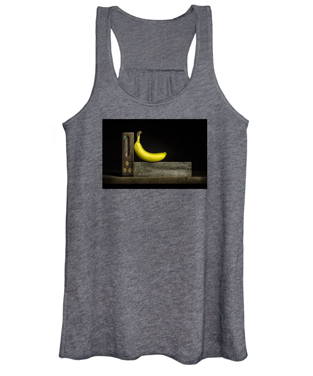 Banana Women's Tank Top featuring the photograph Bananas ain't square by Nigel R Bell