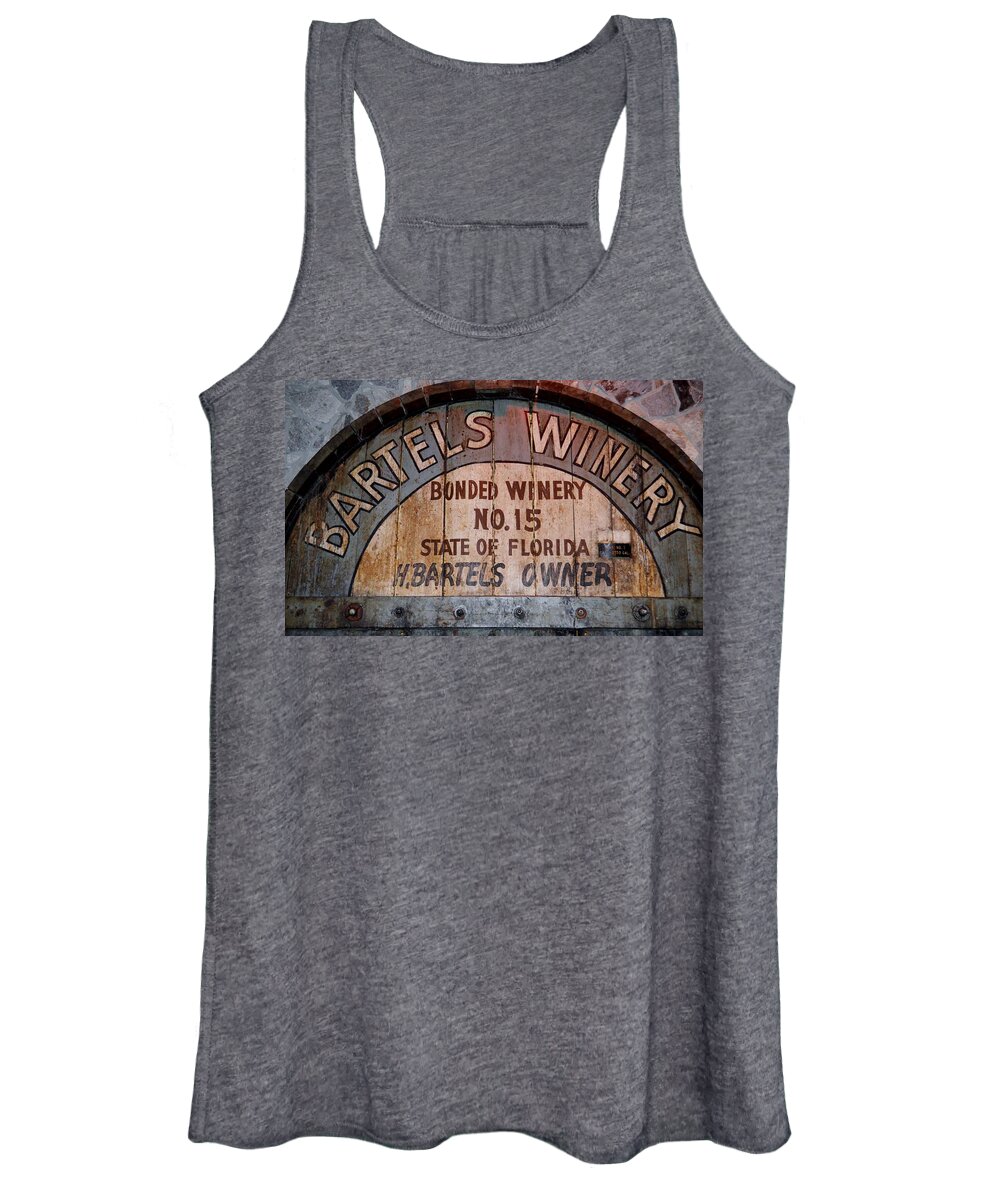 Bartels Winery Women's Tank Top featuring the photograph Bartels Winery by Warren Thompson