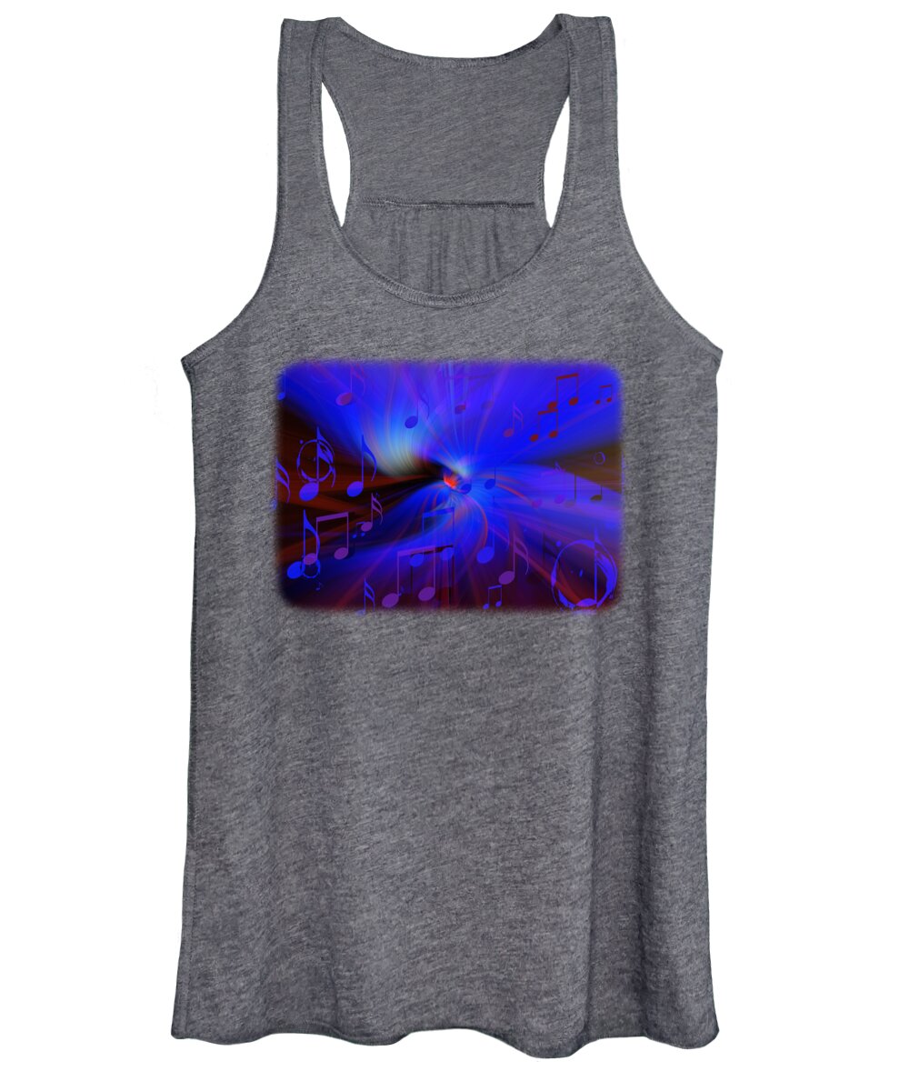 Design Women's Tank Top featuring the painting B.B's Blues by Mark Myhaver