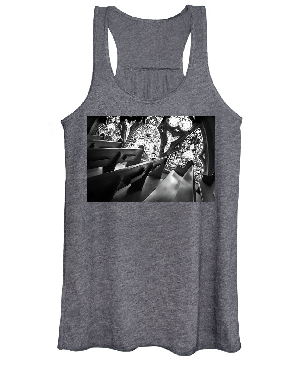Church Women's Tank Top featuring the photograph Before Vespers by Marla Craven