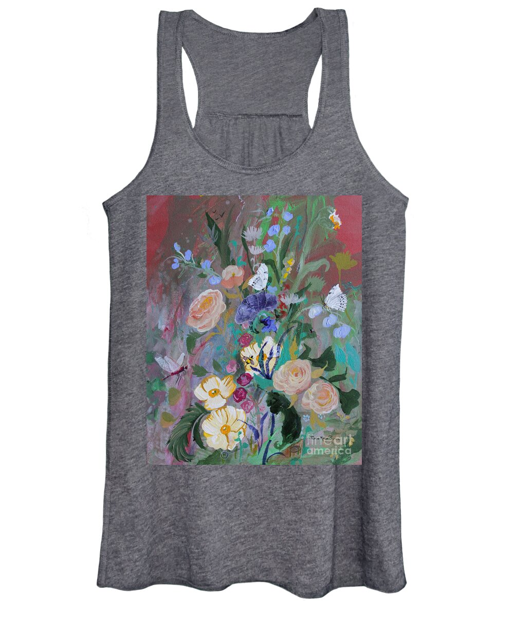 Betrothed Women's Tank Top featuring the painting Betrothed by Robin Pedrero
