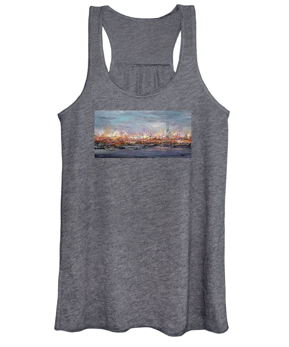Expressionism Women's Tank Top featuring the painting Beyond the Surge by Roberta Rotunda