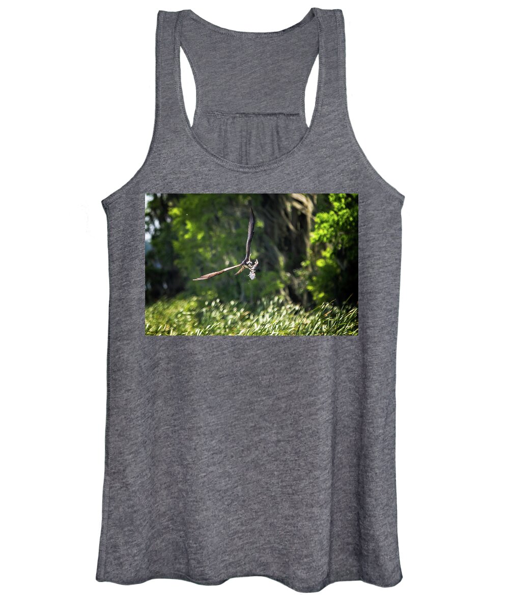 Osprey Women's Tank Top featuring the photograph Big Catch by Todd Ryburn