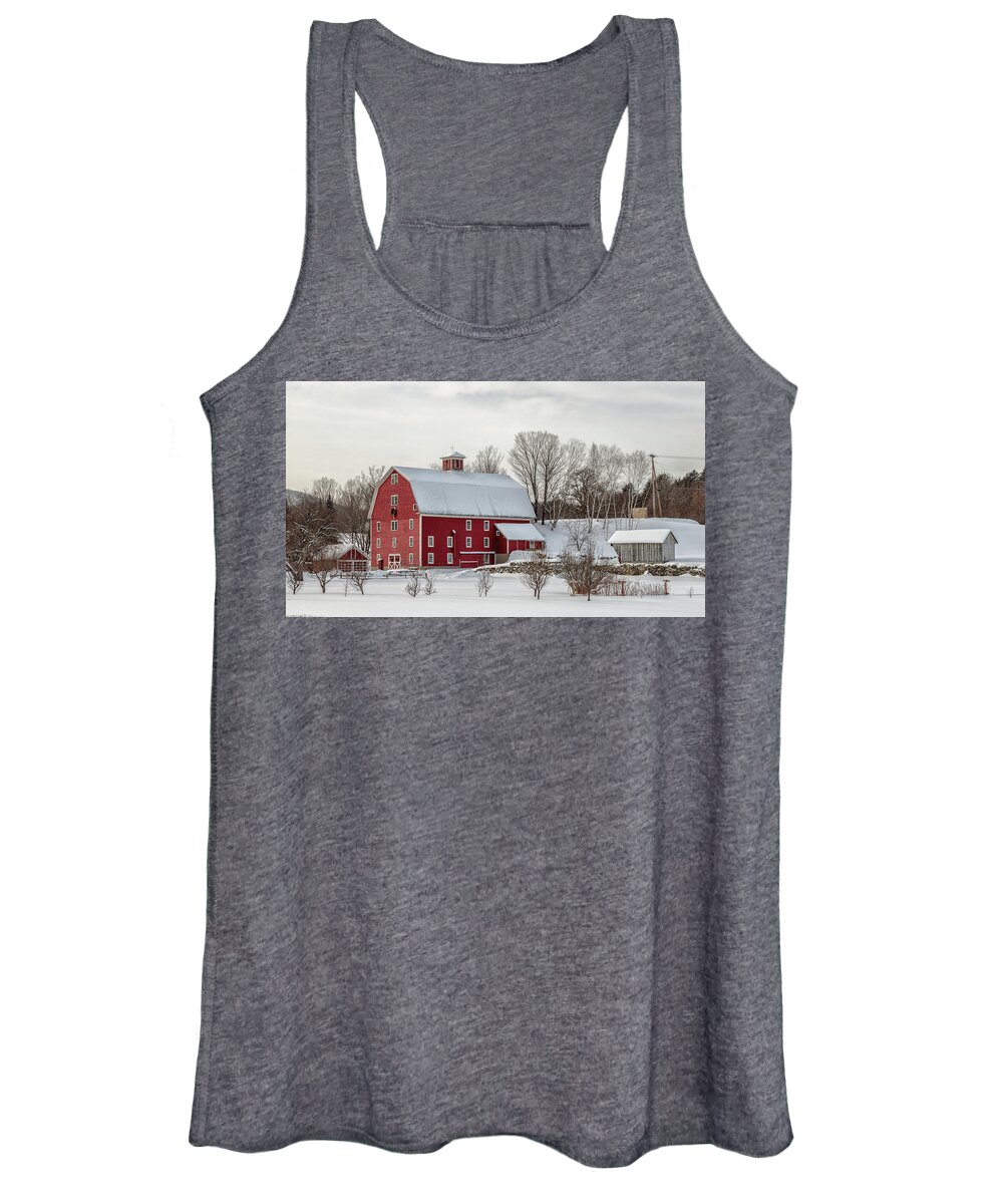 Barn Women's Tank Top featuring the photograph Big Red by Rod Best