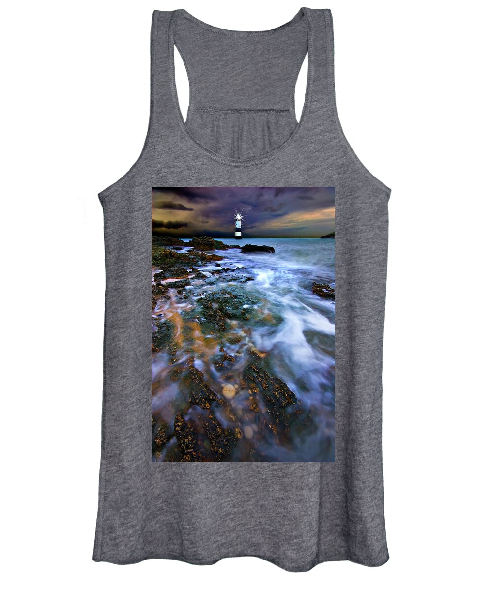 Uk Women's Tank Top featuring the photograph Black Point Light by Meirion Matthias