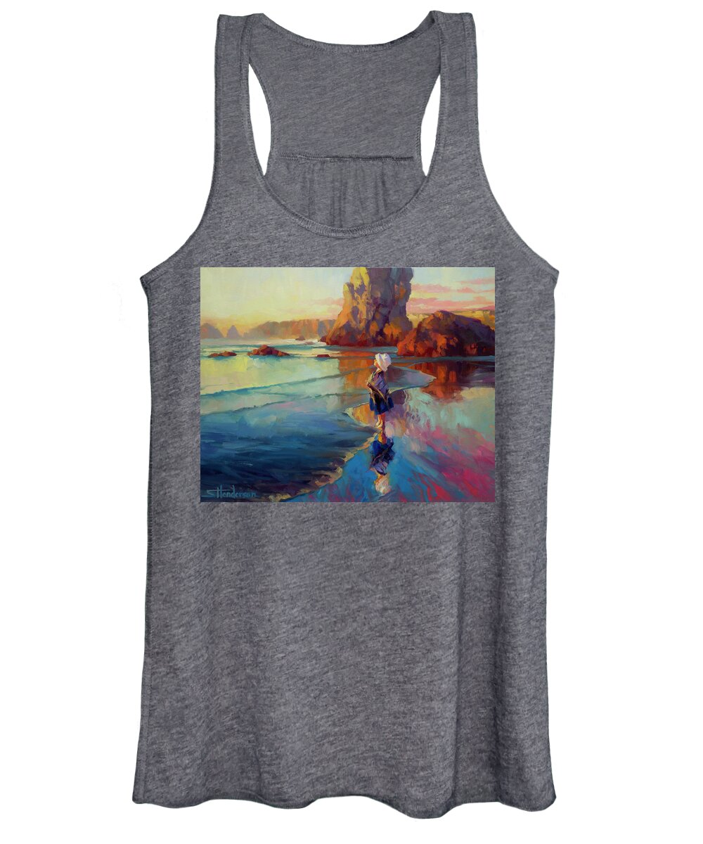 Child Women's Tank Top featuring the painting Bold Innocence by Steve Henderson