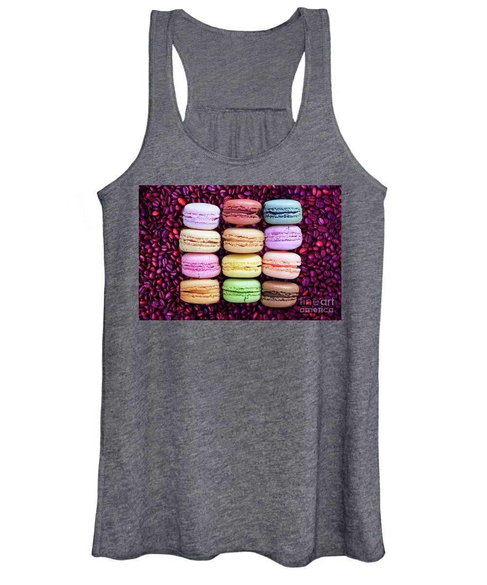 Macaroon Women's Tank Top featuring the photograph Bonjour by Iryna Goodall