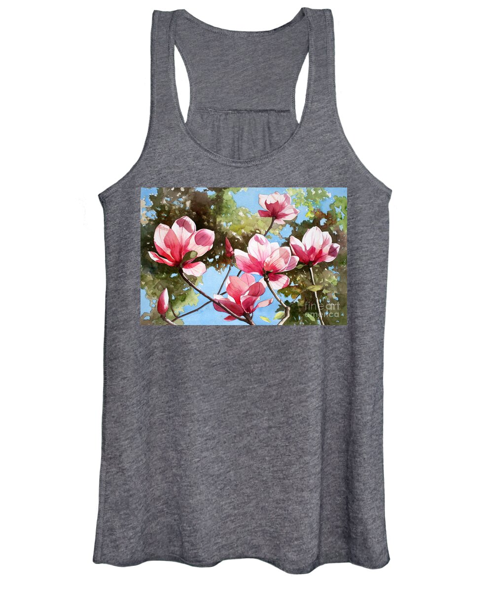 Flowers Women's Tank Top featuring the painting Botanicals 4 by Jan Lawnikanis