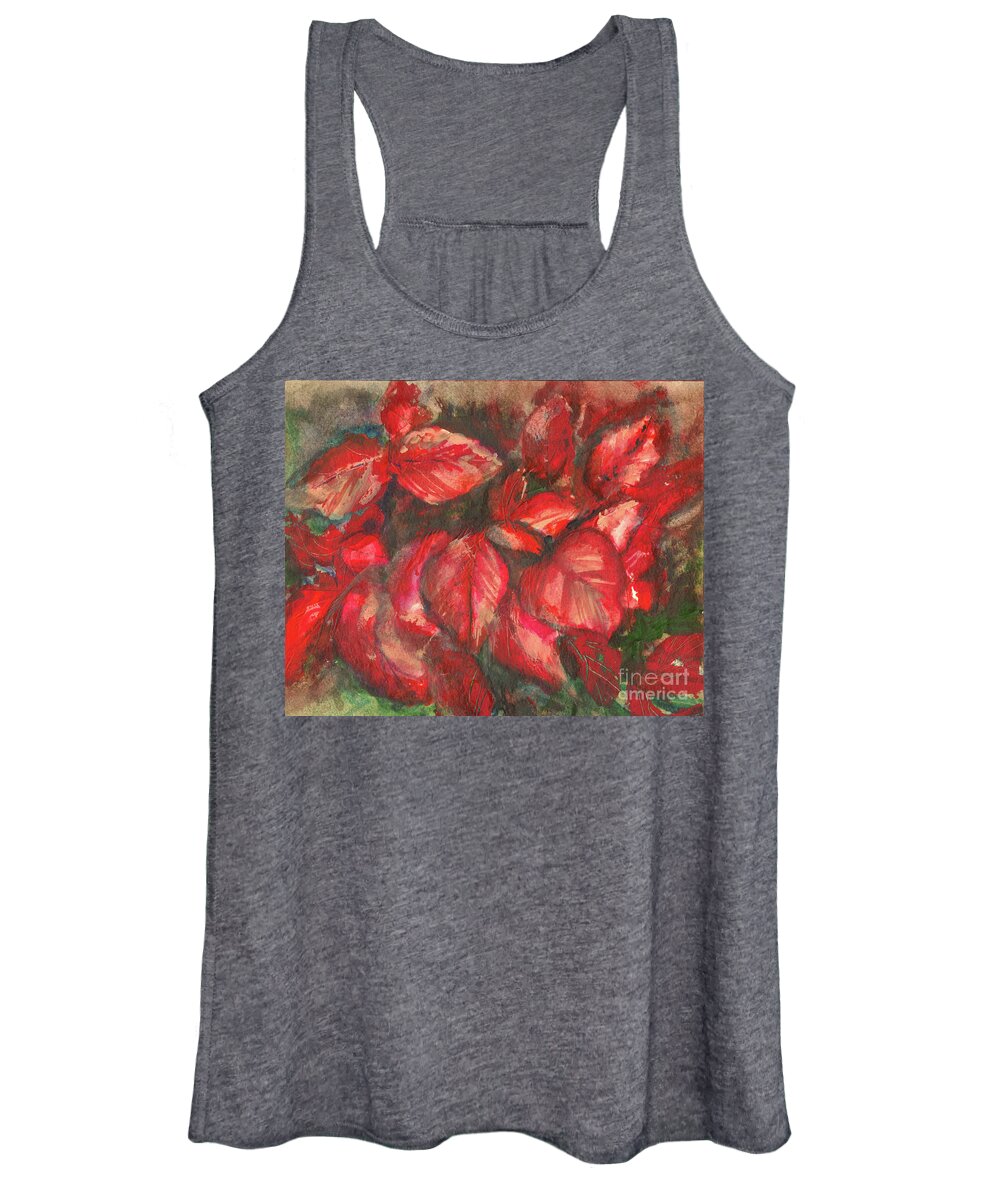 #creativemother Women's Tank Top featuring the painting Bouga V by Francelle Theriot