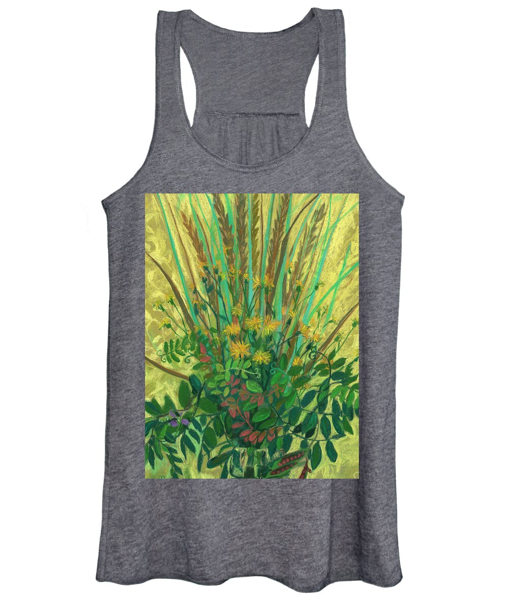 Floral Art Women's Tank Top featuring the pastel Bouquet from the Finnish Bay by Julia Khoroshikh