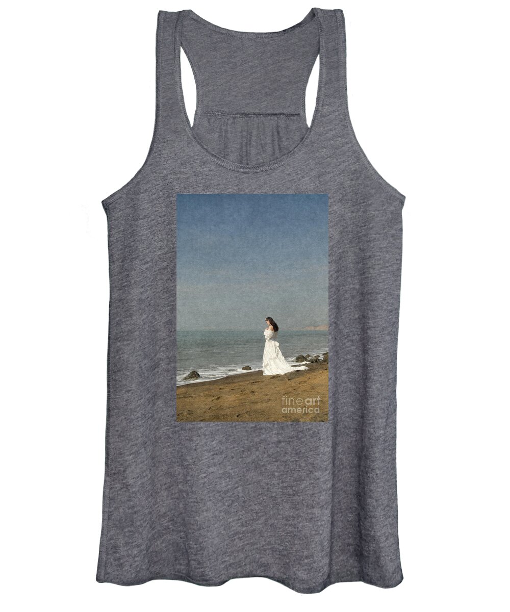 Bride Women's Tank Top featuring the photograph Bride by the sea by Clayton Bastiani
