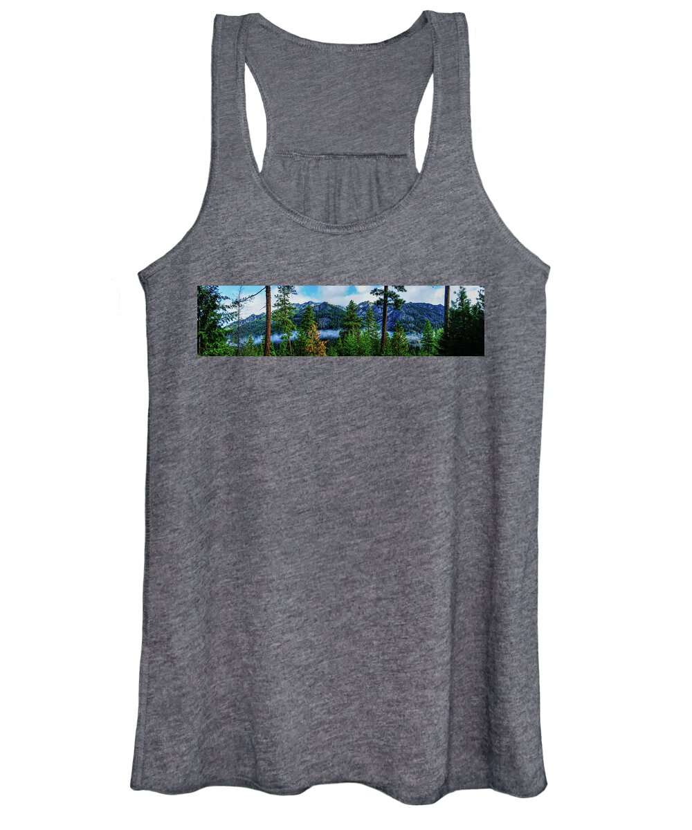 Panoramic Women's Tank Top featuring the photograph Brisk Morning View by Tim Dussault