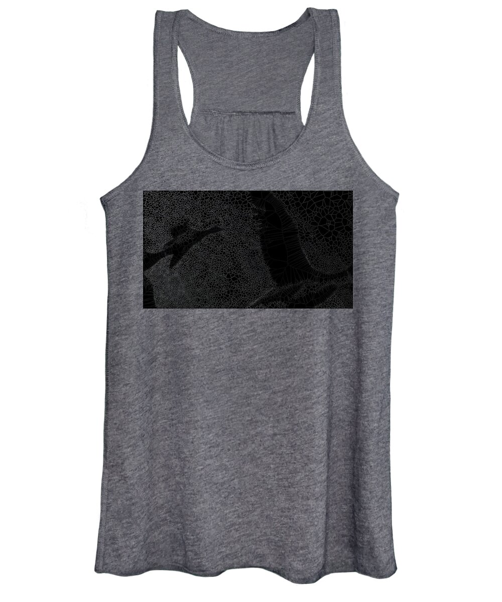 Vorotrans Women's Tank Top featuring the mixed media Brothers by Stephane Poirier