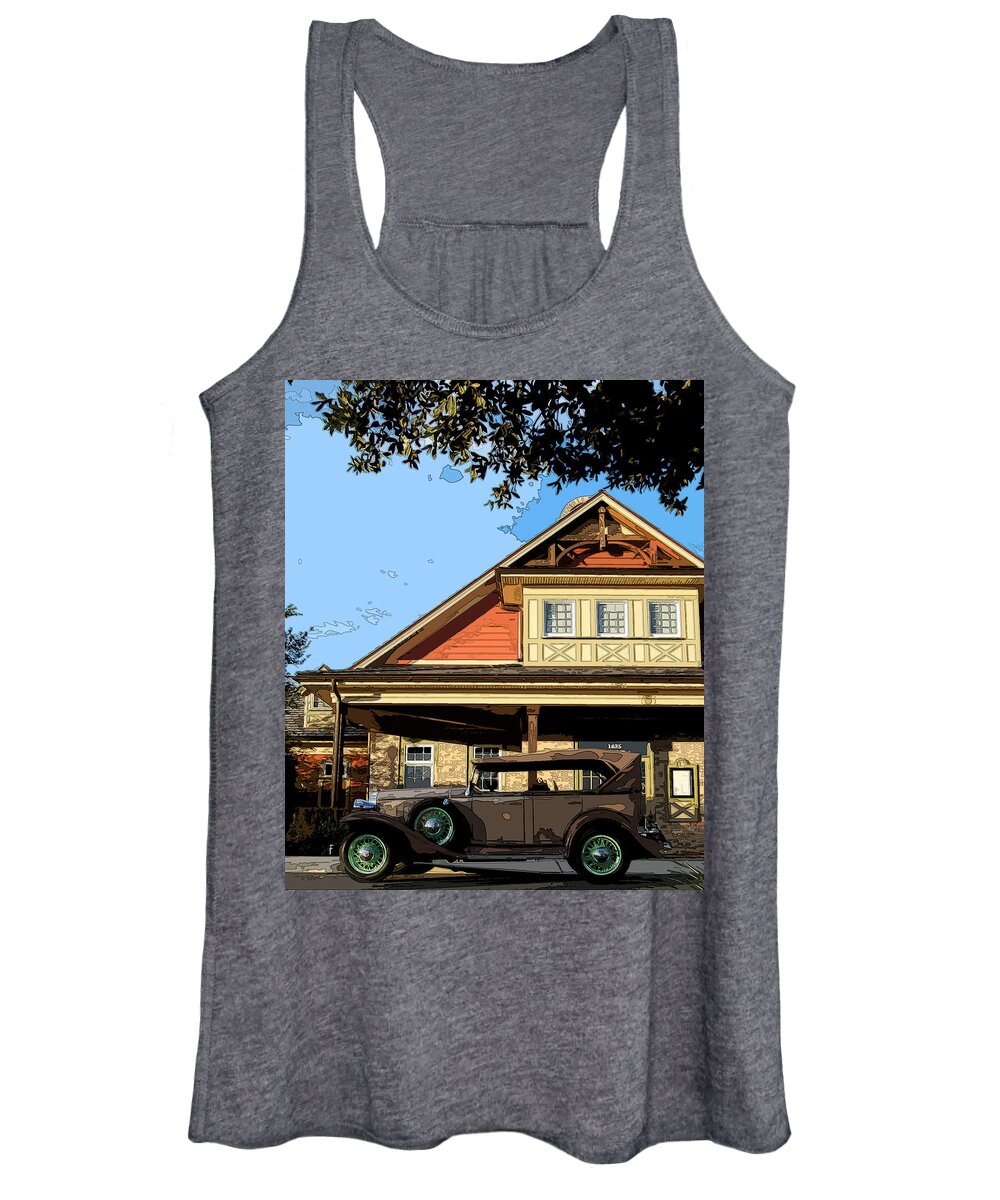 1932 Buick Women's Tank Top featuring the photograph Brunch at Arnies by James Rentz