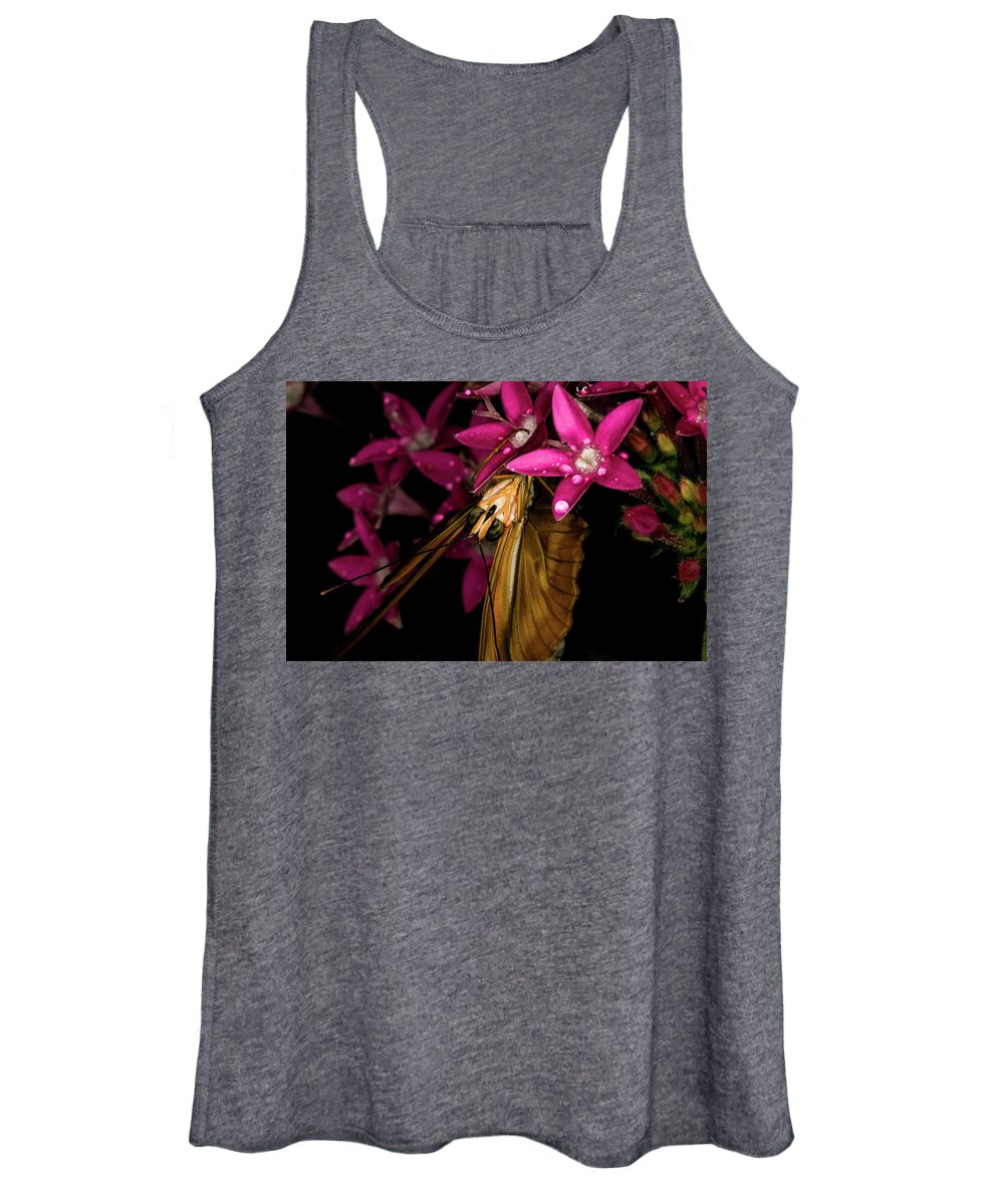 Jay Stockhaus Women's Tank Top featuring the photograph Butterfly Face by Jay Stockhaus