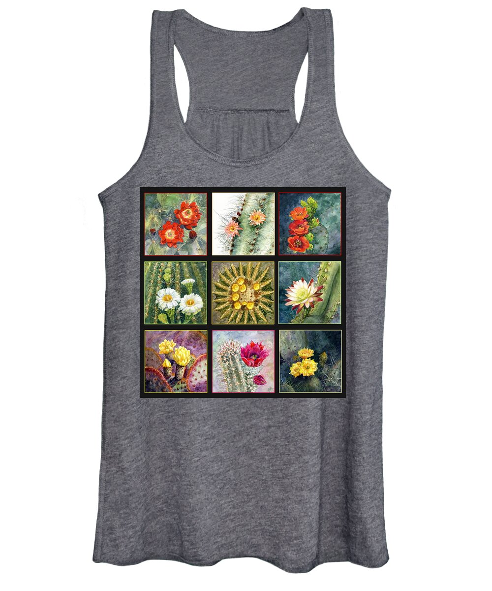 Cactus Women's Tank Top featuring the painting Cactus Series by Marilyn Smith