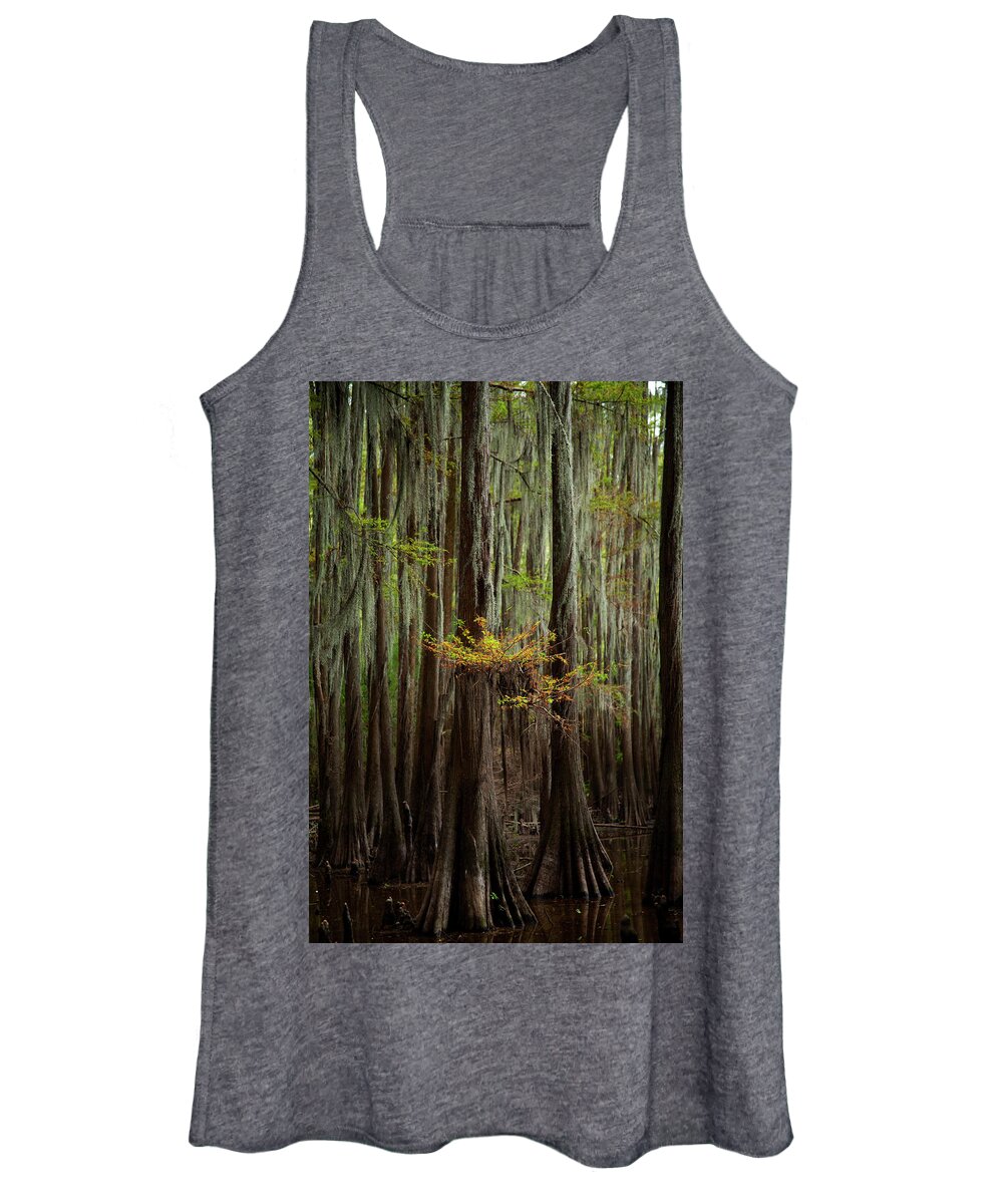 Swamp Trees Women's Tank Top featuring the photograph Caddo Lake #5 by David Chasey
