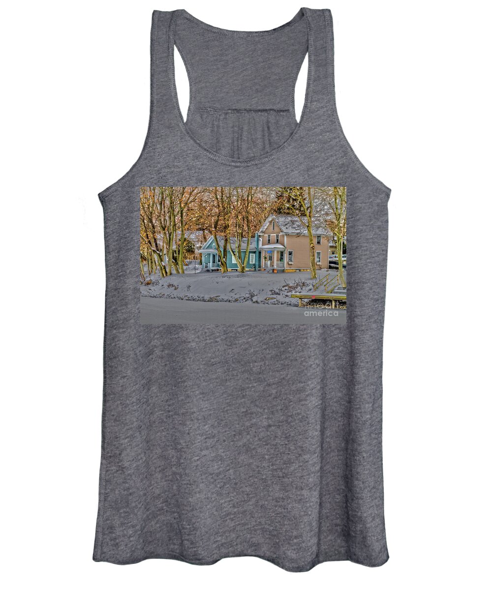 Canal Women's Tank Top featuring the photograph Canalside Living by William Norton