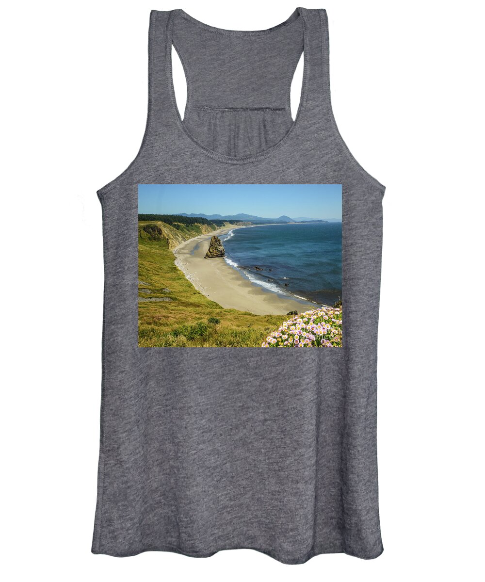 Cape Blanco On The Oregon Coast By Michael Tidwell Women's Tank Top featuring the photograph Cape Blanco on the Oregon Coast by Michael Tidwell by Michael Tidwell
