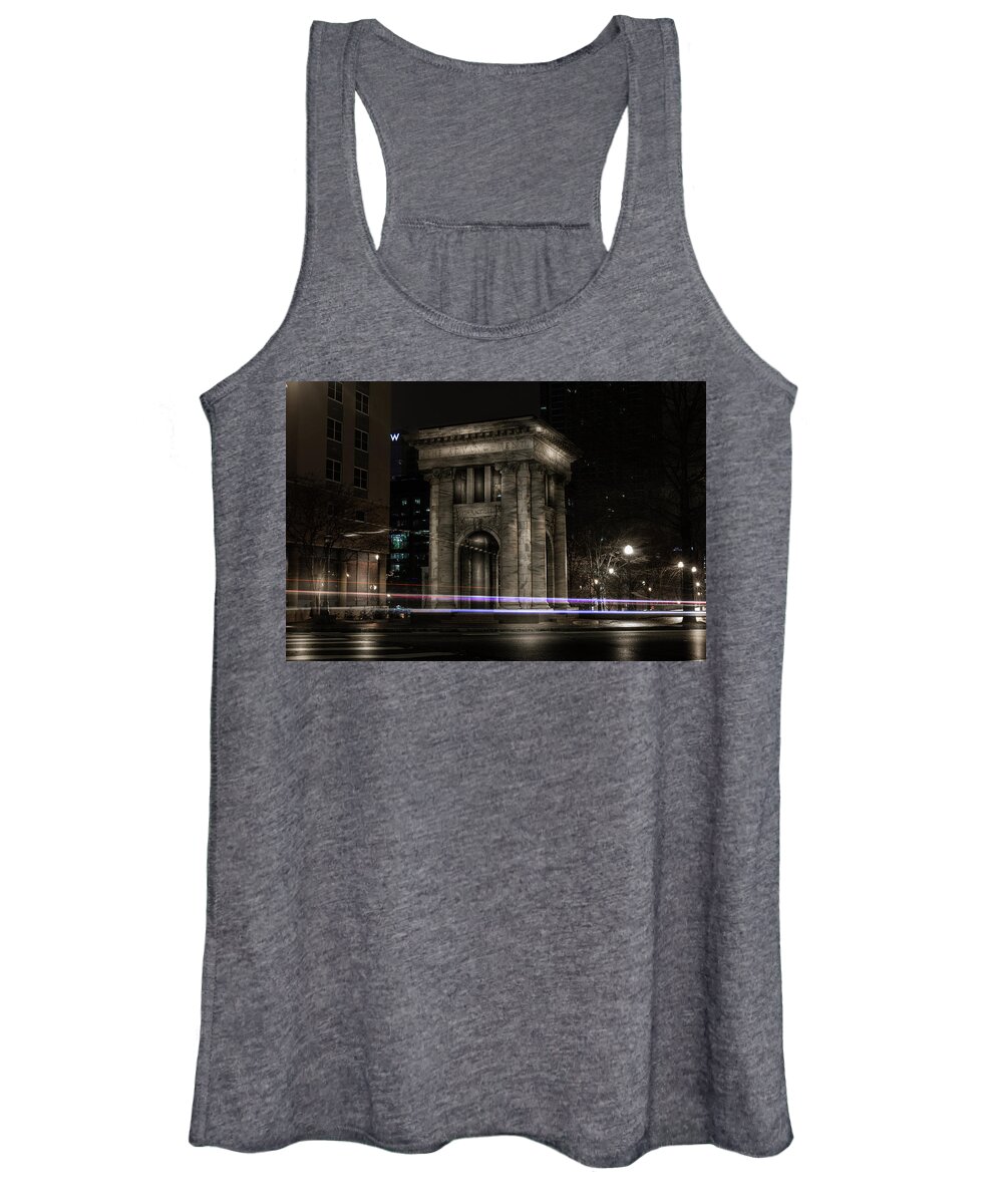 Atlanta Women's Tank Top featuring the photograph Carnegie Monument by Kenny Thomas