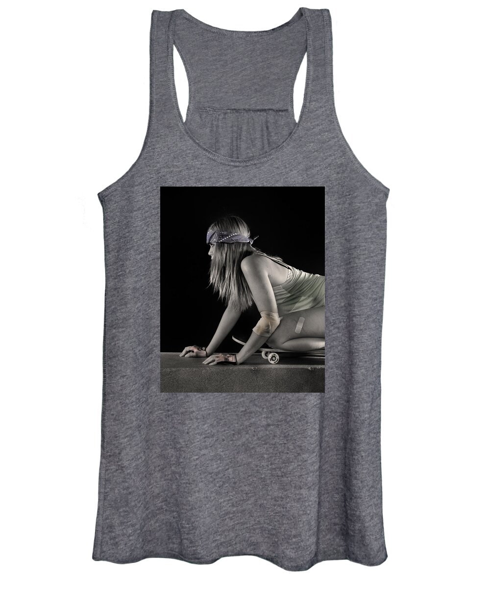 Photograph Women's Tank Top featuring the photograph Carve It Up by Ron Cline