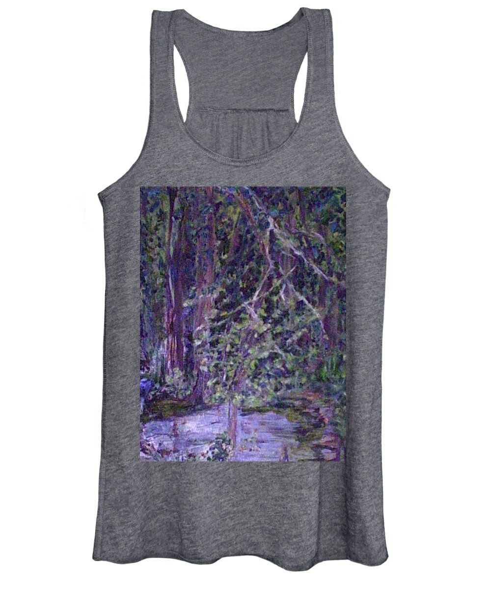 Landscape Women's Tank Top featuring the painting Casa Mesa by Julie TuckerDemps