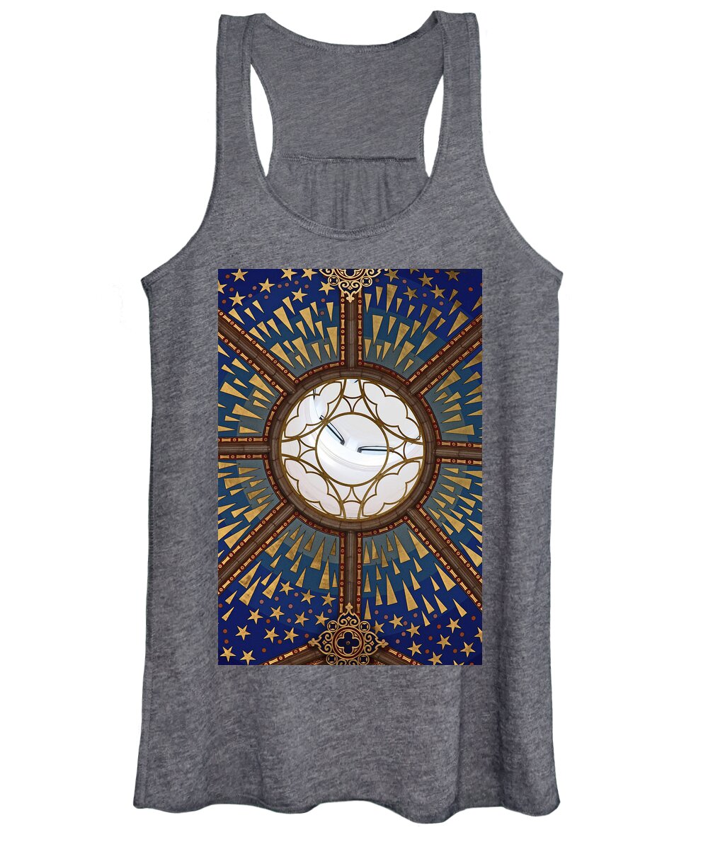 Color Women's Tank Top featuring the photograph Catedral Madrid - A View from the Floor by Rick Locke - Out of the Corner of My Eye