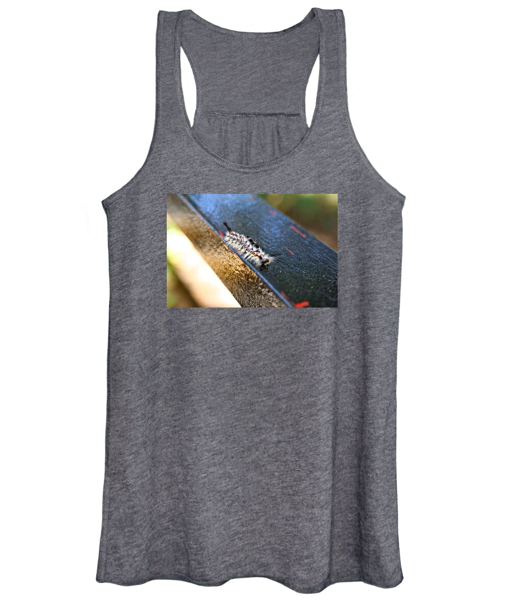 Caterpillar Women's Tank Top featuring the photograph Caterpillar by Bethany Cannon